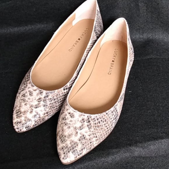Lucky BrandBylando Snake Print Leather Slip Ons - Picture 8 of 8